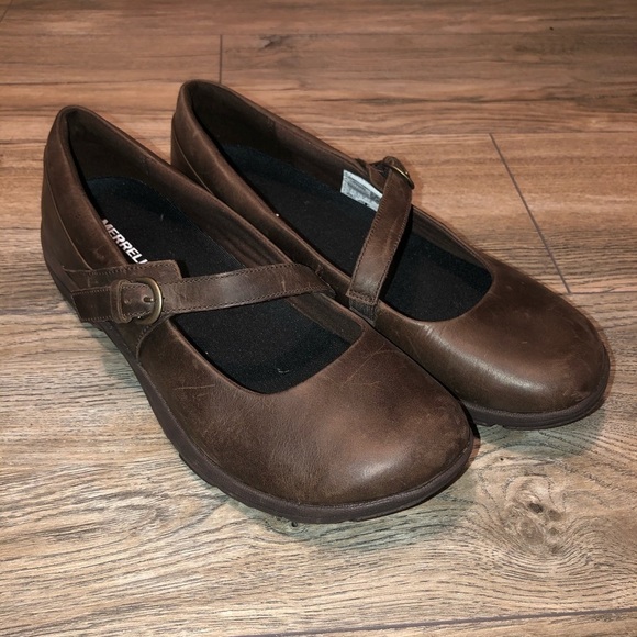 Merrell Shoes Nwob Merrell Dassie Erin Leather Mary Jane Flat Poshmark